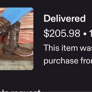 Brown Cowboy Boots with Embroidered Details